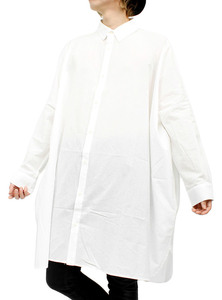【新品】 F ホワイト AS SUPER SONIC ビッグシャツ メンズ スーパールーズ オーバーサイズ デザイナーズ 長袖シャ