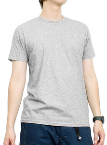 【新品】 XL グレー FRUIT OF THE LOOM(フルーツオブザルーム) 半袖 Tシャツ メンズ 無地 クルーネック カットソー