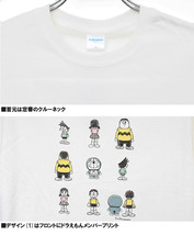 【新品】 M ホワイト ドラえもん 半袖 Tシャツ メンズ ジャイアン キャラクター プリント クルーネック カットソー_画像6