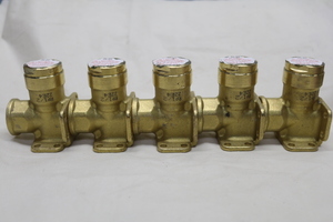 ダブルロックジョイント 座付水栓エルボ 黄銅製１３A 5個セット 即決価格