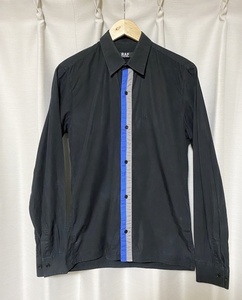 [RAF BY RAF SIMONS] архив передний вышивка центральный полоса хлопок рубашка S черновой bai Raf Simons 