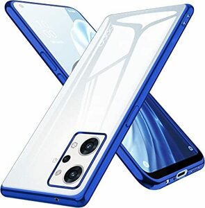 OPPO Reno7 A　ケース（ブルー）オッポ リノ7 a カバー yモバイル 楽天モバイル uqモバイル 携帯ケース スマホカバー メール便 送料無料