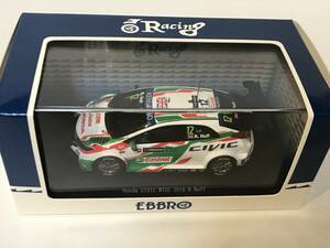 エブロ　1/43 2016 WTCC ホンダ シビック　ロブ・ハフ