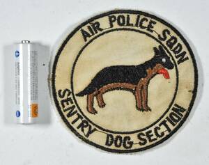 ベトナム　ワッペン　AIR POLICE SQDN　SENTRY DOG　SECTION　　パッチ　ミリタリー　警察犬　送料無料　部隊章　空軍警察