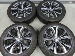 レクサス RX450 RX300 235/55R20 純正 LEXUS ミシュラン 8J +30 PCD114.3 5穴 ブラックポリッシュ 新品スタッドレス 空気圧センサー付属