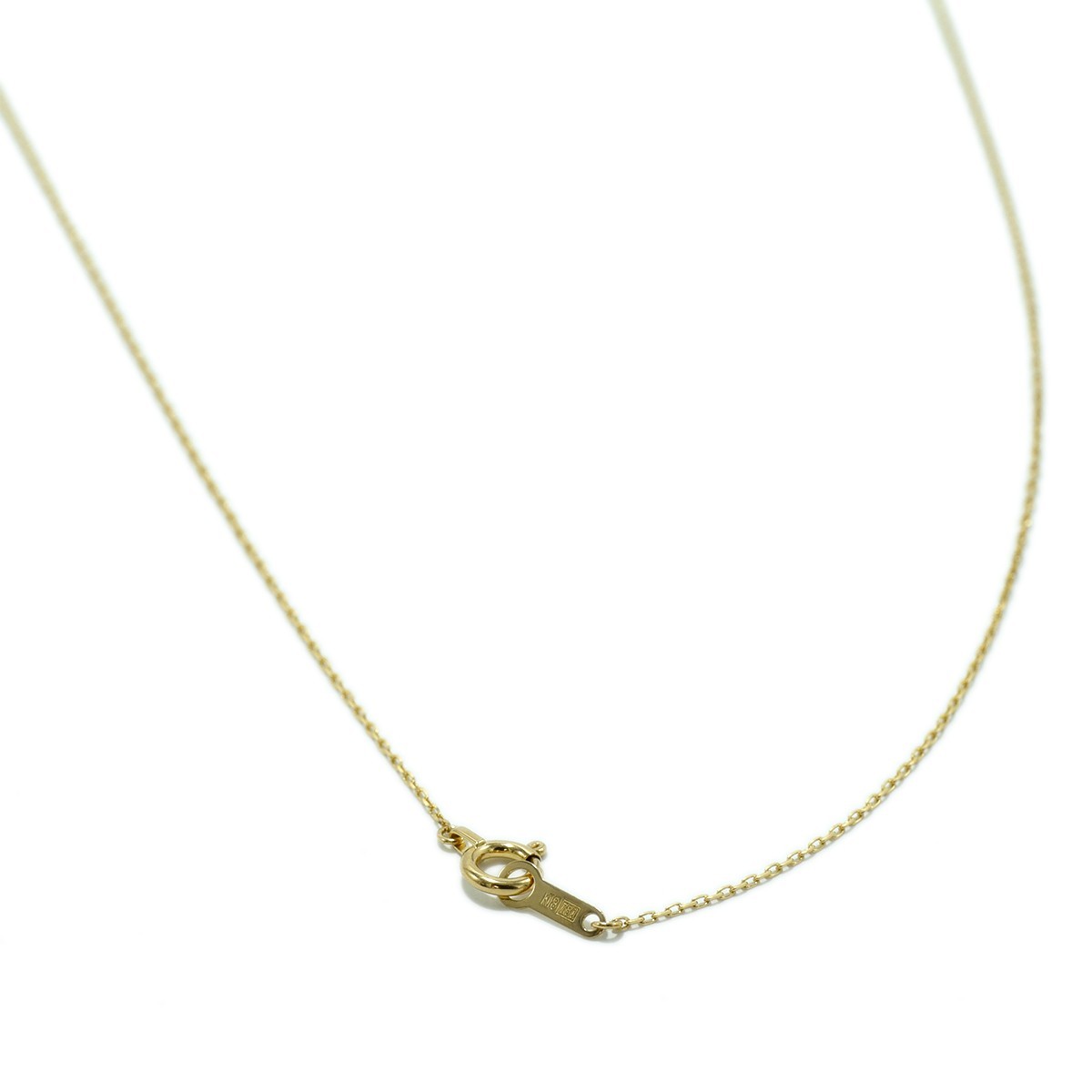 ネックレス チェーン 18金 イエローゴールド グリームカット小豆チェーン 幅0.8mm|鎖 K18YG 18k レディース メンズ