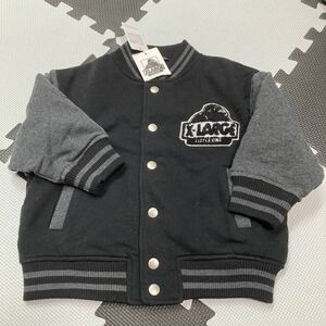 新品未使用　エクストララージ　X-LARGE サイズ90 スタジャン 中綿キルト　キッズ kids子供こども　黒