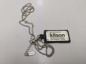 kitson персональный медальон аксессуары колье серый Kitson 