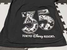 adidas Disney コラボ 半袖 Tシャツ Mサイズ ブラック ゴールド アディダス ディズニー 35周年 東京 限定 _画像1