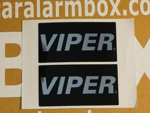 VIPER car security alarm brand wiper attached sticker 2 sheets 1 collection inside pasting / out pasting . for new goods unused storage goods 