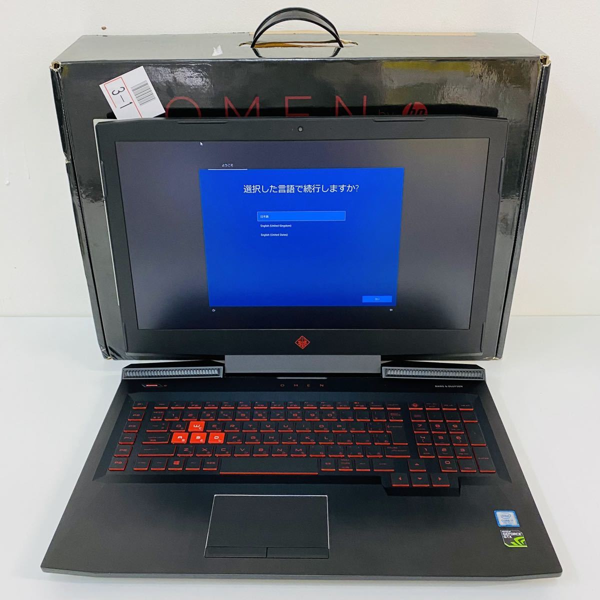 HP Omen 17 an012txゲーミングノートPC リカバリーメディア付き | www