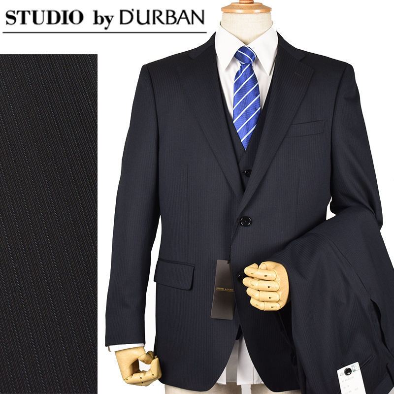 激安紳士服 STUDIO BY D'URBAN 秋冬物メタルボタン紺