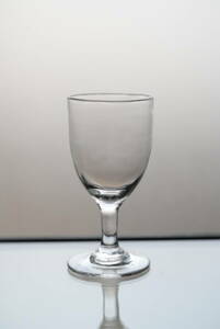 手吹きガラスのゴンドラ型のビストログラス / 19世紀・フランス / アンティーク 古道具 ワイングラス K
