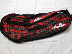  ellesse racket bag red check 