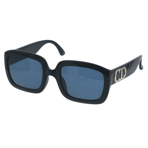 *T1047 beautiful goods!! Dior side Logo black . square sunglasses 54*21 135 black Christian Dior men's lady's *