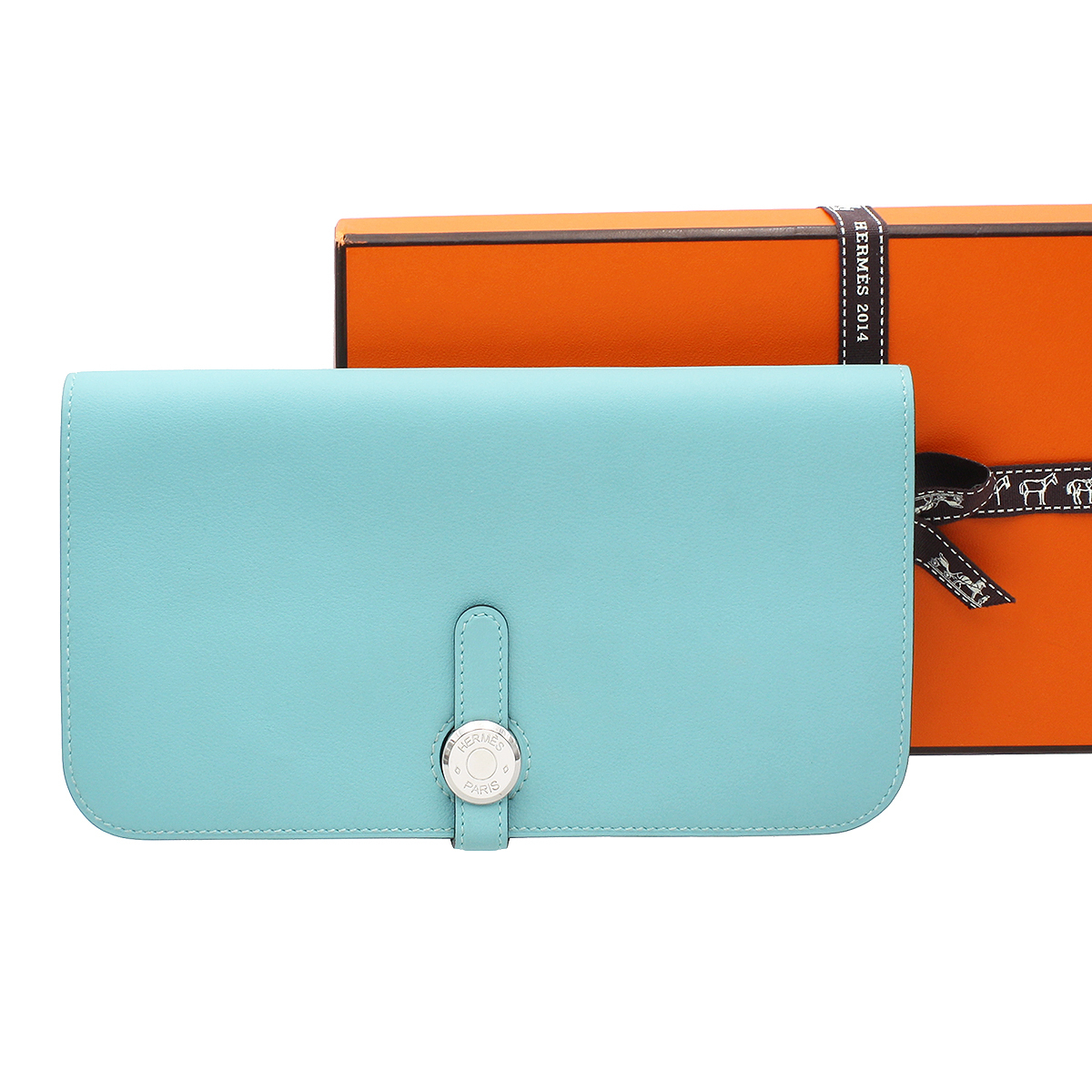 レザー ヤフオク Hermes ドゴンgm 長財布 レザー Brw レザー