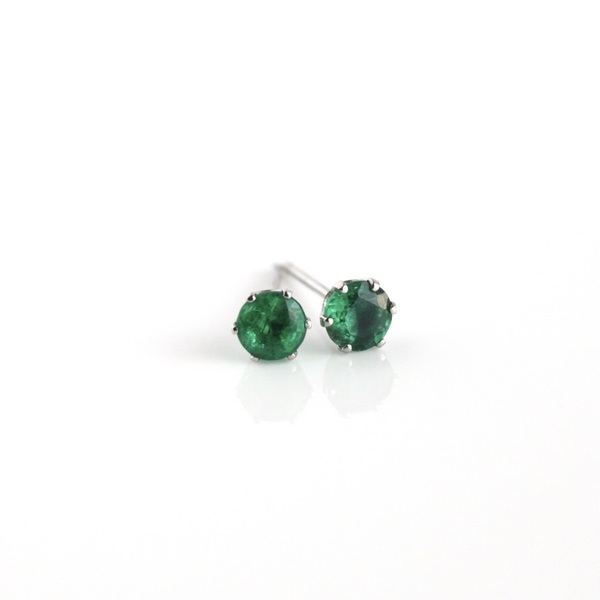 0.53ct エメラルド プラチナ ピアス emerald Pt900 earing