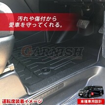 トヨタ アルファード/ヴェルファイア 30系 前期 2015/2～2017/12 フロアマット 運転席・助手席用 水洗い可能 パーツ 2p kj3359_画像6