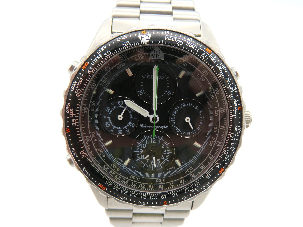 SEIKOメンズ腕時計 スカイプロフェッショナル 7T34-6A20 現状 www