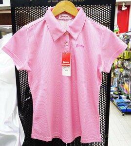 新品■スリクソン SRIXON レディス カットシャツ SLP4560　Mサイズ■ピンク