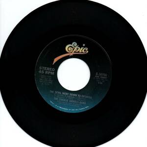 Charlie Daniel's Band 「The Devil Went To Georgia/ Rainbow Ride」米国盤EPレコード