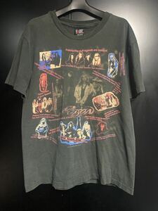 90'S 当時物　POISON Tシャツ　ヴィンテージ　サイズL USA製　バンドTシャツ　ポイズン　giantタグ　ガンズ　コピーライト　ブラック