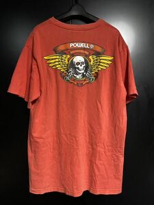 希少80'S POWELL PERALTA ウイングリッパーヴィンテージTシャツ　XL パウエルペラルタ　コピーライト　サンタクルーズ　オールドスケート