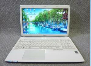 ★Win 7・8リカバリ・10 選択可 15.6” 富士通 AH42/S ★ Pentium 3558U 1.7GHz/4GB/750GB/Sマルチ/無線/Webカメラ/便利なソフト/1712