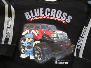 長Ｔ☆BLUE CROSS/ブルークロス 人気キャラハック＆ロゴ全面プリント 長袖Ｔシャツ。 ４ＷＤトラック