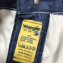 USA古着 70s～80s ヨーロッパ製 Wrangler デニムパンツ 30 濃紺 オールド ヴィンテージ アメリカ古着 ラングラー イタリア マルタ製 ●143_画像8