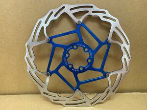 XON 2 piece disk rotor 203mm blue new goods unused MTB down Hill custom parts 