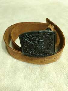 THE UNITED STATESOF AMERICA buckle belt Vintage 1775-1975 leather USA retro 