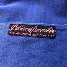 【VINTAGE】1940’s French ブルーモールスキン ワークジャケット 刺繍タグ 薄手個体 ピケ ヴィンテージ カバーオール 30s 40s 50s_画像9