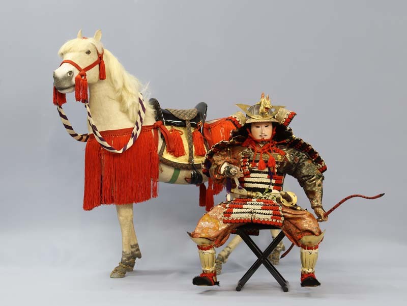 ■Immediate decision■ Extra large size Maruhira horse riding doll Yawata Taro Yoshiie Minamoto Yoshiie Early Showa period May doll Samurai doll, season, Annual event, children's day, May doll