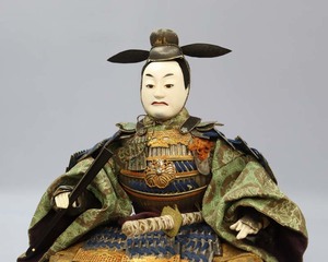 ■即決■ 江戸時代 豊臣秀吉 高34cm 描き目 五月人形 武者人形