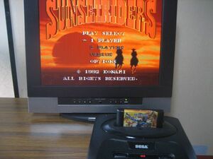  junk SEGA GENESIS ./ box opinion less Sunset Riders