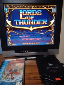  junk / abroad / North America / Sega CD Lords of Thunder wing zob Thunder 