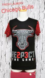 ★送料無料★ ＵＳ古着 FRESH LAUNDRY NBA Chicago Bulls シカゴカブス Tシャツ RE2P3CT THE GAME