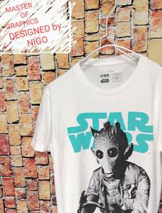 ★送料無料★ スターウォーズ × NIGO × ユニクロ Tシャツ STARWARS ホワイト Small