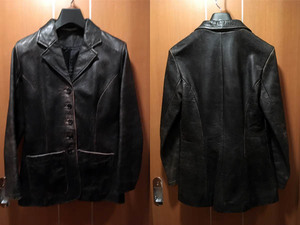 MON AMI PIERLOT DESIGN CLAUDIE PIERLOT / モナミピエルロデザインクローディピエルロ　Leather Jacket / レザージャケット 茶芯