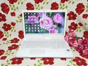  beautiful goods / Fujitsu / white /LIFEBOOK/ new goods SSD256G/ high speed memory 8GB/ convenient soft great number /Windows11 installing / office / ton ki/ camera installing /tere Work 