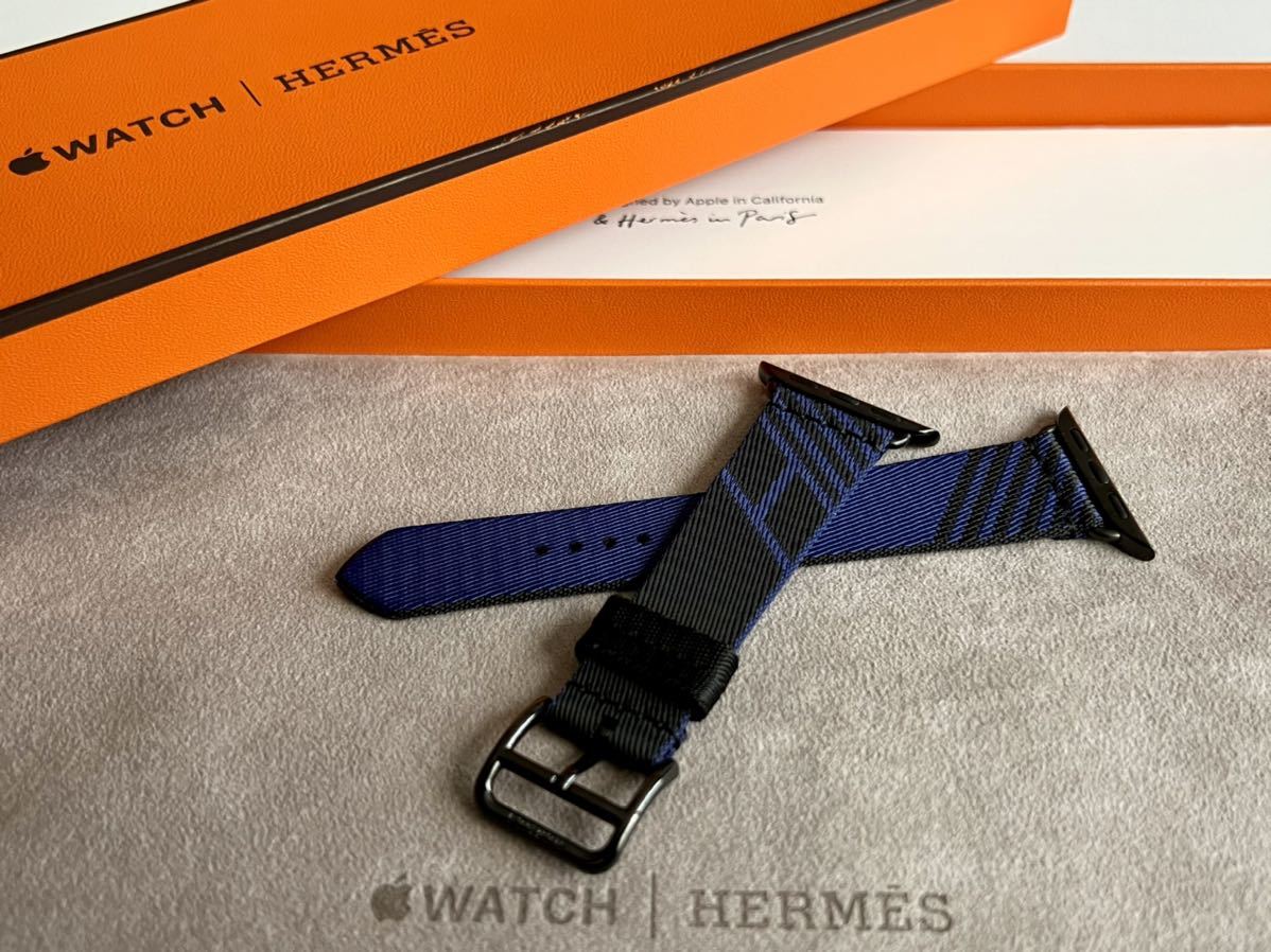 豊富な新品 Hermes ジャンピング(黒/ブルー・サフィール)シンプル