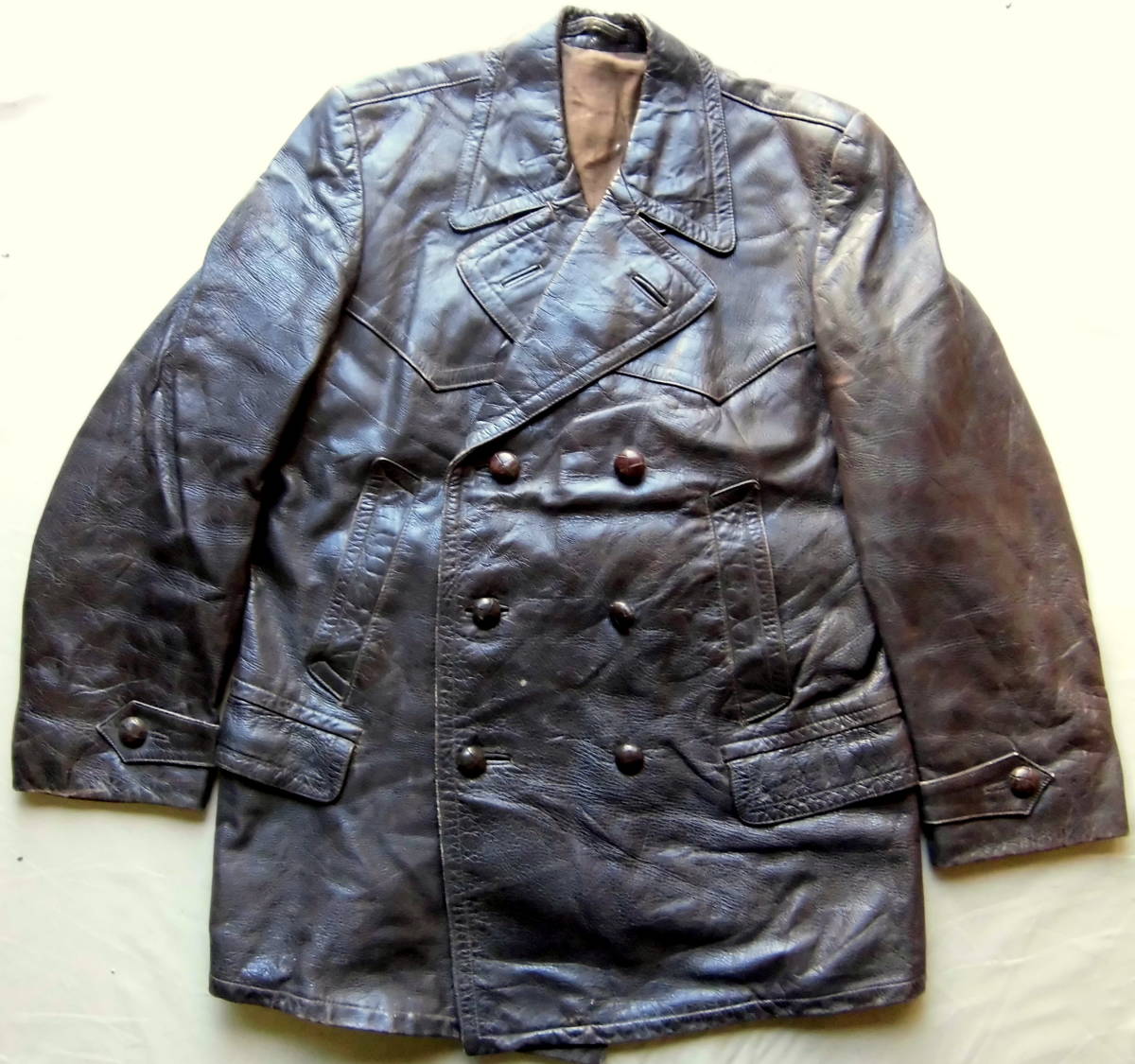 ヤフオク! -「ビンテージレザーカーコート」の落札相場・落札価格