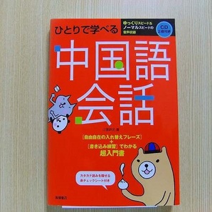 ひとりで学べる中国語会話　超入門書　　CD２枚付