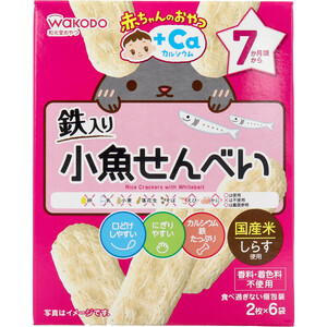  Wako . baby. bite +Ca small fish rice cracker 2 sheets ×6 sack 