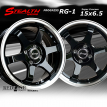 ■ ステルスレーシング RG-1 ■ 15x6.5J+38　幅広リム＆スーパーコンケイブ/チューニング軽四他　Hankook 165/45R15 タイヤ付4本セット_画像1