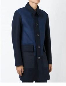 16AW BURBERRY BRIT Contrast panel пальто жакет Burberry внешний мужской шерстяное пальто жакет блузон M размер 