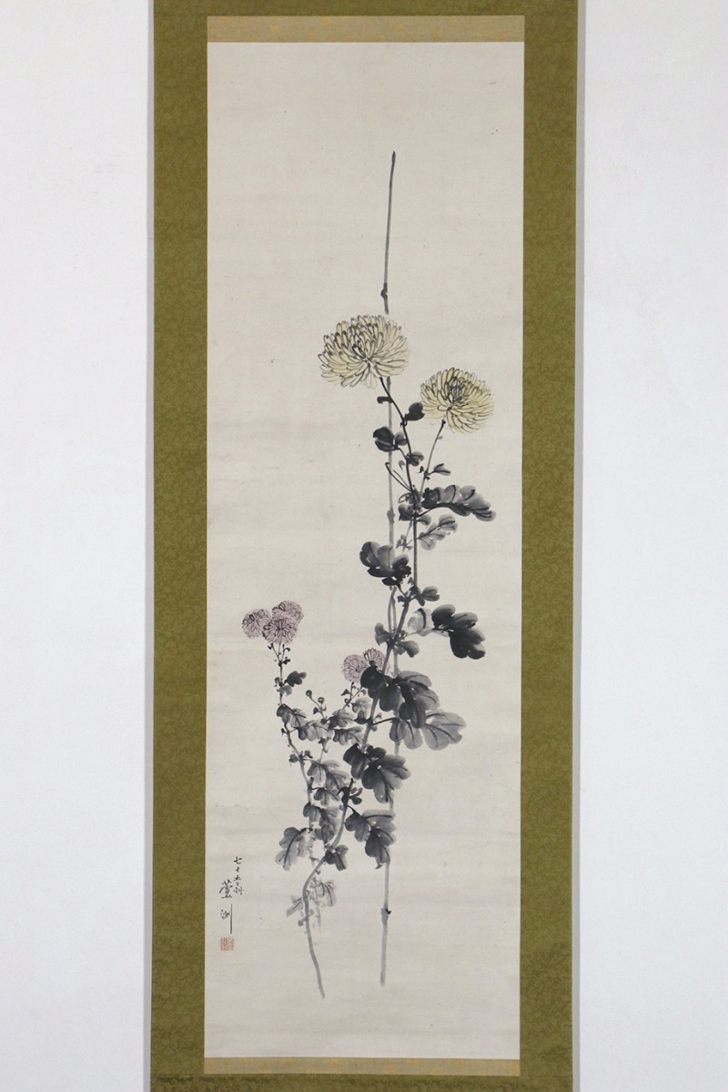 [Ouvrage authentique, inscription sur la boîte par Iguchi Kashu] Parchemin suspendu Nagasawa Ashishu, Torizu Tenpo 12ème année, 75 ans, fin de la période Edo, artiste, peinture, Ouvrages d'art, livre, parchemin suspendu