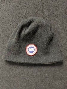 カナダグース　ニット帽　黒色　ブラック　ウール　ニットキャップ　CANADA GOOSE