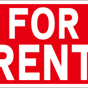 お手軽看板「FOR RENT」屋外可